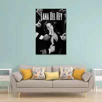 Gufatoo Lana Del Rey muzikos plakatas, vintažinis muzikos plakatas kambario estetikai, drobės sienų dekoras miegamajam, 30x45 cm