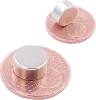 Brudazon 10 mini diskiniai magnetai 10 x 5 mm N52 stipriausio lygio neodimio magnetai itin stiprūs magnetai modelių gamybai, nuotraukoms, lentoms, skelbimų lentoms, šaldytuvams, rankdarbiams, itin stiprus magnetinis diskas