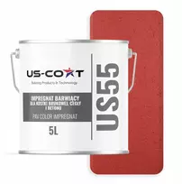 Us-coat dažantis impregnantas trinkelėms, plytoms, betonui, raudonas signalinis 5l
