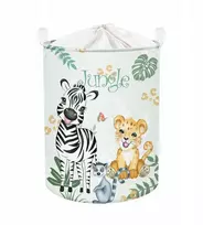 Clastyle 45l skalbinių krepšys su tropiniais gyvūnais Zebra Leopardas 36 x 45 cm