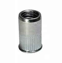 Plieninis kniedėmis veržlė, cinkuotas, su mažu flanšu, griebtuvas 0,5-4,5 mm, m10, 50 vnt.