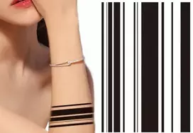 Generic Apyrankės tatuiruotė juodos spalvos apyrankės ant rankos kojos tm183