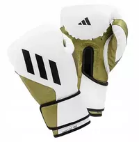 Bokso pirštinės Adidas Speed Tilt 350, 10 oz, baltos/auksinės