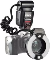 Objektyvas Meike Mk-14ext Ittl Ttl Led makro žiedinė blykstė, skirta Nikon D4 D800 D5200 D7100 Dslr fotoaparatams su karšto lizdo jungtimi