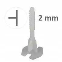 Twist Level! Plytelių lyginimo sistemos bazės T formos, 2 mm