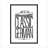 Plakatas Paveikslas ant sienos Bmw E30 Classic German