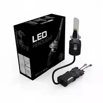 Mini led lemputė motociklui, keturračiui h3 b6 csp 48w 12v 24v canbus su ventiliatoriumi 1vnt