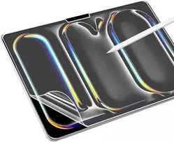 Foebxxs 2 vnt. popierinių ekrano apsaugų, skirtų ipad pro 13 (2024), matinis pet popierinis ekrano apsauga, skirta piešimui, rašymui ir užrašams, neatspindinti, apsauganti nuo pirštų atspaudų