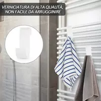 Aohcae 8 vienetų vonios radiatorių kabliukai chalatams, dušo rankšluosčiams, drabužiams ir rankšluosčiams