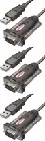 Adapteris keitiklis Unitek Y-105 Usb - Rs232 1,4m x3