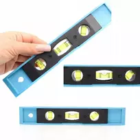 Rosfix Plastikinis stabilus gulsčiukas 240mm su 3 libelėmis, magnetinis