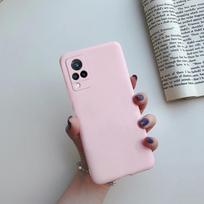 For Vivo V21 V21e Case 2021 New Liquid Silicone Soft TPU Capa Phone Back Cover For Vivo V21 5G V2050 VivoV21e V2061 Funda 6.44 Vivo V21 gray