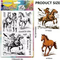 Chgcraft frau skaidrūs antspaudai graži moteris ir arklys skaidrus erelio silikoninis antspaudas skaidrus antspaudas kortelių gamybai dekoravimui scrapbooking albumų dekoravimui popieriaus "pasidaryk pats" amatams