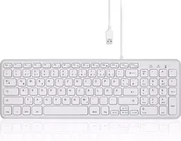 Perixx Periboard-213w Usb klaviatūra su skaičių bloku, balta