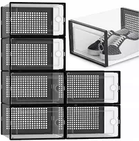 6x atidaroma batų dėžė avalynės organizeris spintai su ventiliacija rinkinys
