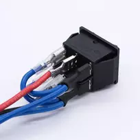 Mxuteuk Dc 12v Perjungimo Jungiklis 6 Kaiščių Dpdt Kcd4-203jt-x