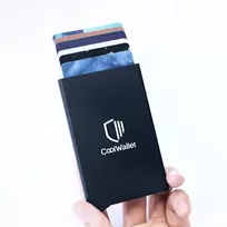 Coolwallet Cardholder dėklas su Rfid apsauga, juodas
