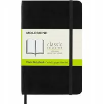 Moleskine Classic P (9x14cm) užrašų knygelė, lygi, minkštas viršelis, 192 puslapiai, juoda