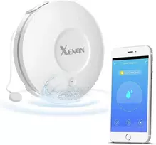 Useelink išmanusis nuotėkio detektorius, Zigbee vandens detektorius, vandens jutiklio aliarmo potvynio detektorius su programėlės pranešimu ir 100 Db akustiniu aliarmu (baterijos įtrauktos)