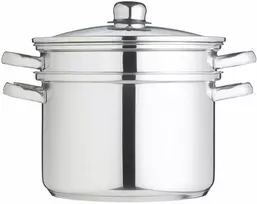 Garų puodas Kitchencraft 7.5 l clearview nerūdijančio plieno daugiafunkcis puodas