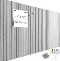 Acidea didelė veltinio skelbimų lenta, lipni, 120 x 90 cm, 12 vnt. veltinio lentų atmintinėms, 30 x 30 cm atmintinių lentos, skelbimų lenta, sienų dekoracija biurui, virtuvei, nuotraukoms ir atmintinėms