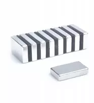 Neodimio magnetas, plokštelė Mpł 25x15x5 N38, 1 vnt.