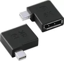 Adapteris Displayport Moteriškas į Mini Displayport Vyriškas 8k 90 laipsnių
