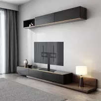 Laikiklis Maclean Mc-450 tv stovas 32-65 colių qled lcd led oled plazminiams televizoriams iki maks. 40 kg vesa 400 x 400, reguliuojamo aukščio