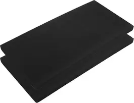 A Absopro 2 vnt. automobilio garažo sienų apsaugos durų buferio apsauga 400 x 200 x 20 mm juoda