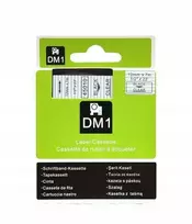 Dymo D1 45010 etikečių juosta, 12mm, permatoma, juodas spaudas