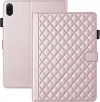 Vaitasy dėklas, skirtas Honor Pad X8a 11 colių 2024 verslui, Pu odinis apsauginis planšetinio kompiuterio dėklas, skirtas Honor Pad X8a su kortelių lizdu, rožinio aukso spalvos