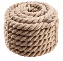 Jutinė virvė 30mm x 100m – stora, natūrali, buriavimo!
