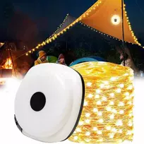 Led turistinis akumuliatorinis šviestuvas kempingui palapinei įkraunamas 10m