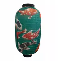 Žibinto audinys japoniško stiliaus spauda vidaus E žalias 30x55cm