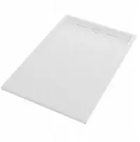 Dušo padėklas Gamma Alma stačiakampis 120 x 80 cm baltas akmens kompozitas