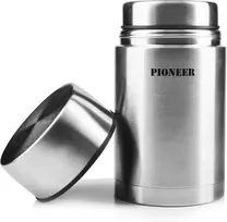 Pioneer vakuuminis, nepralaidus sriubos/maisto termosas, 8 val. karštas, 24 val. šaltas, nerūdijantis plienas, 1000 ml