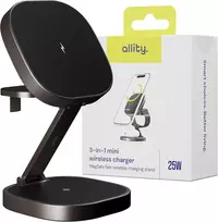 Allity belaidis įkroviklis Awc-220-25wms Graphite 3-in-1