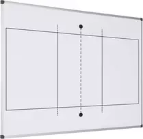 Bi-office Maya magnetinė tinklinio lenta su atspausdintu kamuoliu - 600 x 450 mm - dažyto plieno paviršius su aliuminio rėmu
