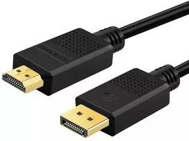Shuliancable Displayport į Hdmi kabelis, didelės spartos paauksuotas 4k Displayport (dp) į Hdmi kabelis, suderinamas su Lenovo, Dell, Hp, Asus (1.8m)