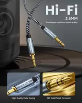Raviad 3.5mm Aux Kabelis 5m - Stereo Garso Jungtis