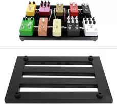Gitaros pedalas, juoda gitaros pedalų lenta, elektrinės gitaros efektų laikiklis gitaros efektų pedalams
