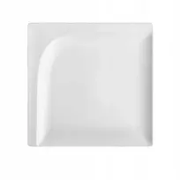 Desertinė lėkštė pyragui Ambition Monaco 14*14cm balta porcelianinė