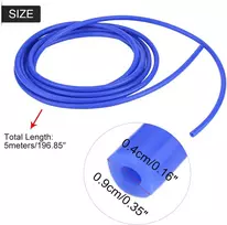 Silikoninė vakuumo žarna, automobiliui 4 mm, 5 metrai, universali silikoninė vakuumo žarna (mėlyna)