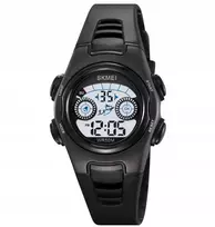 Vaikiškas laikrodis / Skmei / Elektroninis sportinis chronometras, žadintuvas, data 12/24
