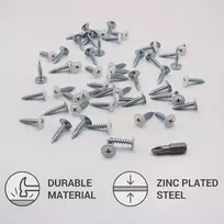 Marcopol 150 vnt. medvaržčiai 4.2x19mm balti (ral 9010)