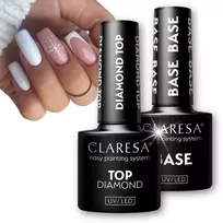 Claresa rinkinys hibridinis pagrindas base top diamond nagams manikiūrui