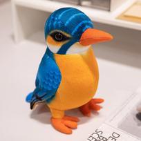 20/25cm Realistiški paukščių pliušiniai žaislai Simuliacija Genys Pliušinė įdaryta lėlė Kawaii Namų dekoras Mielos gimtadienio Kalėdų dovanos vaikams 20cm mėlyna