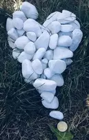 Generisch Sniego baltumo dekoratyviniai akmenys I marmuro skalda I carrara skalda I žvyras 40-60 mm (1kg)