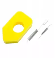 2 vnt. spyruoklių su 1 geltonu oro filtru iš kempinės, skirtų 691859 692211