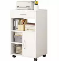 Daugiafunkcinė spintelė stovas stalas spausdintuvui lentyna moderni 50 cm